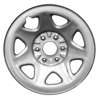 Factory Steel® - 7-Slot Silver 17x8 Steel Factory Wheel
