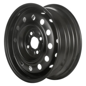 Factory Steel® - 24-Hole Black 14x5.5 Steel Factory Wheel