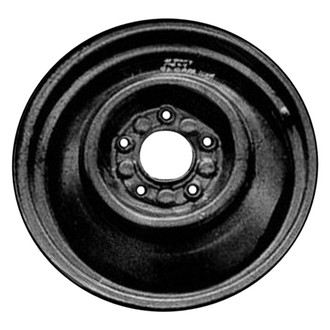 Factory Steel® - 4-Slot Black 16x4 Steel Factory Wheel