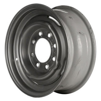 Factory Steel® - 4-Slot Silver 16x6.5 Steel Factory Wheel