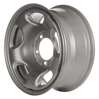 Factory Steel® - 5-Slot Silver 16x7 Steel Factory Wheel