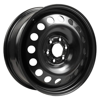 Factory Steel® - 16-Hole Black 17x6.5 Steel Factory Wheel