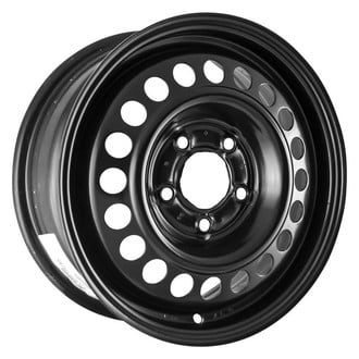 Factory Steel® - 18-Slot Black 15x6 Steel Factory Wheel