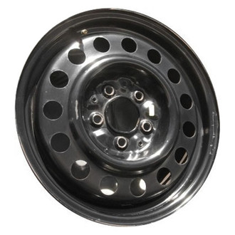 Factory Steel® - 15-Hole Black 16x6.5 Steel Factory Wheel