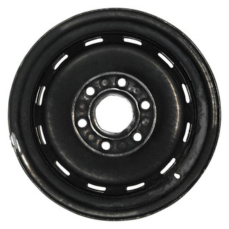 Factory Steel® - 12-Slot Black 16x7 Steel Factory Wheel