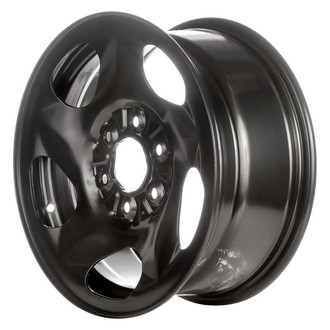 Factory Steel® - 5-Slot Black 16x7 Steel Factory Wheel