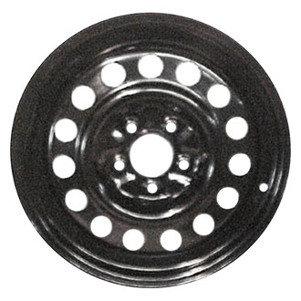 Factory Steel® - 15-Hole Black 17x6.5 Steel Factory Wheel
