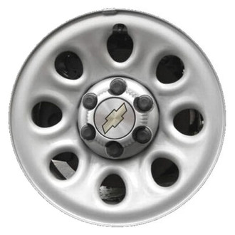 Factory Steel® - 8-Slot Silver 17x7.5 Steel Factory Wheel