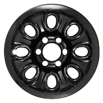 Factory Steel® - 8-Slot Black 17x7.5 Steel Factory Wheel