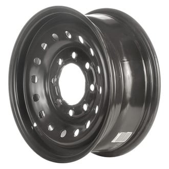 Factory Steel® - 16-Hole Black 16x6.5 Steel Factory Wheel