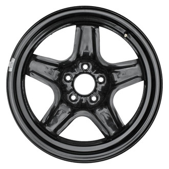 Factory Steel® - 5-Spoke Black 17x7 Steel Factory Wheel