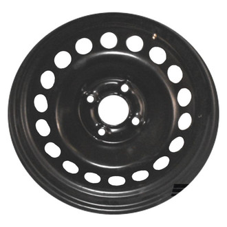 Factory Steel® - 18-Hole Black 15x6 Steel Factory Wheel