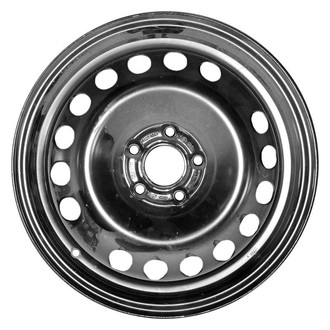 Factory Steel® - 16-Hole Black 16x6.5 Steel Factory Wheel