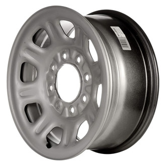 Factory Steel® - 8-Slot Silver 18x8 Steel Factory Wheel