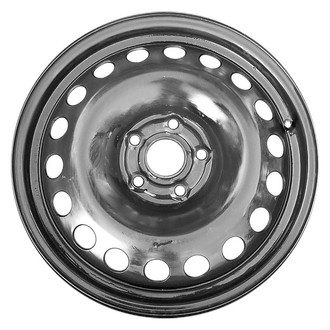 Factory Steel® - 18-Hole Black 16x4 Steel Factory Wheel