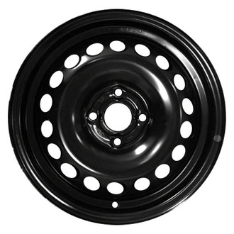 Factory Steel® - 18-Hole Black 15x6 Steel Factory Wheel