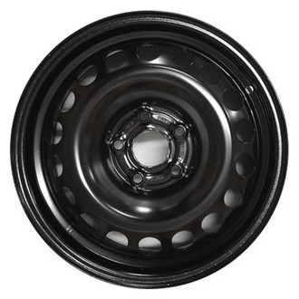Factory Steel® - 18-Hole Black 15x6 Steel Factory Wheel