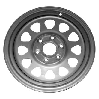 Factory Steel® - 12-Slot Silver 17x8 Steel Factory Wheel