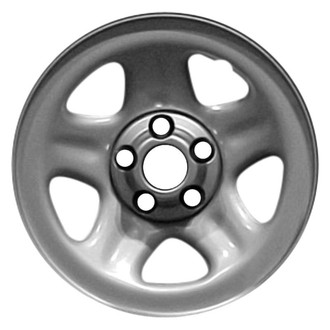 Factory Steel® - 5-Slot Silver 15x7 Steel Factory Wheel