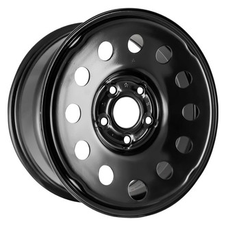 Factory Steel® - 12-Hole Black 17x7.5 Steel Factory Wheel