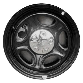 Factory Steel® - 5-Slot Black 18x8 Steel Factory Wheel