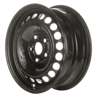 Factory Steel® - 20-Slot Black 15x6 Steel Factory Wheel