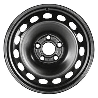 Factory Steel® - 15-Slot Black 16x6 Steel Factory Wheel
