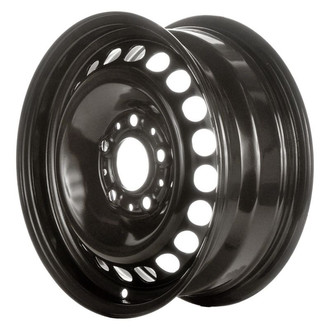 Factory Steel® - 20-Slot Black 15x6 Steel Factory Wheel