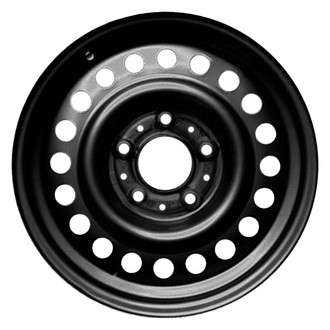 Factory Steel® - 20-Hole Black 15x6.5 Steel Factory Wheel