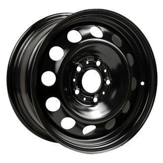 Factory Steel® - 12-Hole Black 16x7 Steel Factory Wheel