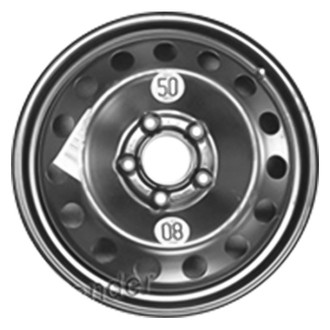 Factory Steel® - 15-Hole Black 17x3.5 Steel Factory Wheel