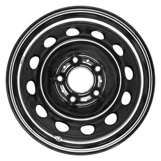 Factory Steel® - 12-Hole Black 15x6.5 Steel Factory Wheel