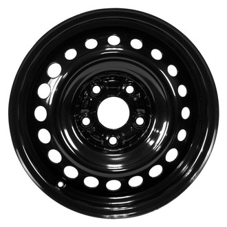 Factory Steel® - 21-Hole Black 16x6.5 Steel Factory Wheel