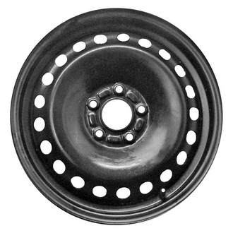 Factory Steel® - 21-Hole Black 16x4 Steel Factory Wheel