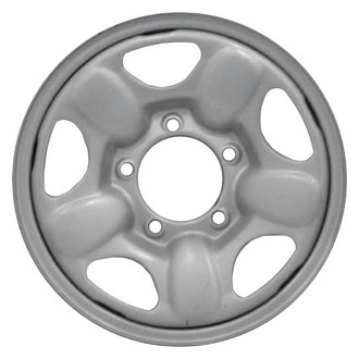 Factory Steel® - 5-Slot Silver 15x5.5 Steel Factory Wheel