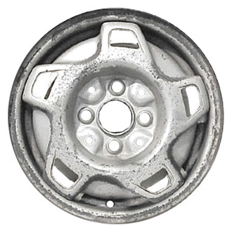 Factory Steel® - 10-Slot Silver 13x5.5 Steel Factory Wheel
