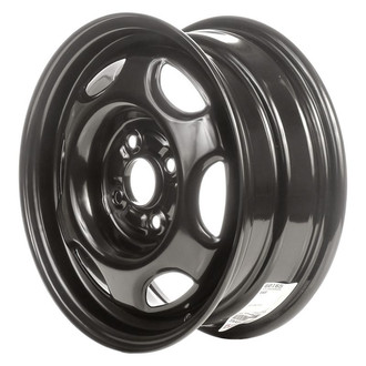 Factory Steel® - 6-Slot Black 14x5.5 Steel Factory Wheel
