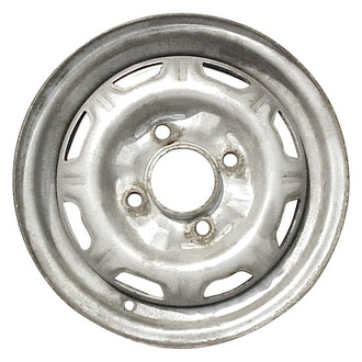 Factory Steel® - 8-Slot Silver 13x4.5 Steel Factory Wheel