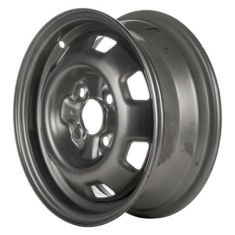 Factory Steel® - 7-Slot Silver 13x5 Steel Factory Wheel