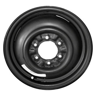 Factory Steel® - 4-Slot Black 16x4 Steel Factory Wheel