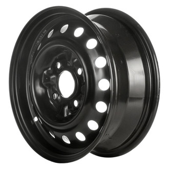 Factory Steel® - 16-Hole Black 14x5.5 Steel Factory Wheel