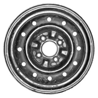 Factory Steel® - 12-Hole Black 15x4 Steel Factory Wheel