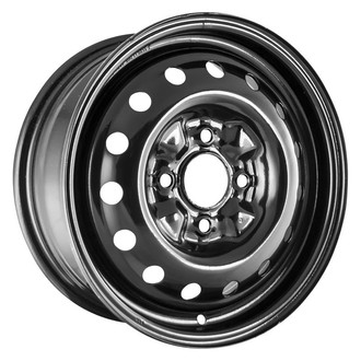 Factory Steel® - 15-Hole Black 15x6 Steel Factory Wheel
