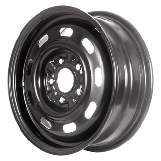 Factory Steel® - 9-Hole Black 15x5.5 Steel Factory Wheel