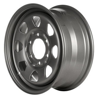 Factory Steel® - 8-Slot 16x7 Steel Factory Wheel