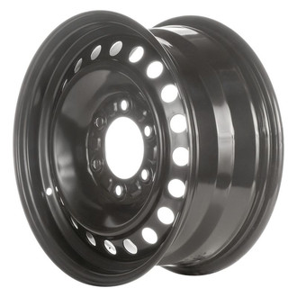 Factory Steel® - 20-Hole Black 16x7 Steel Factory Wheel