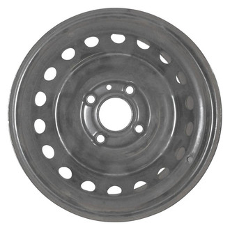 Factory Steel® - 18-Hole Black 15x6.5 Steel Factory Wheel