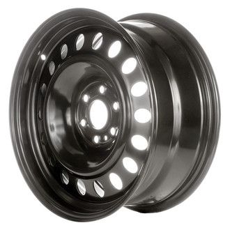 Factory Steel® - 18-Hole Black 17x7.5 Steel Factory Wheel