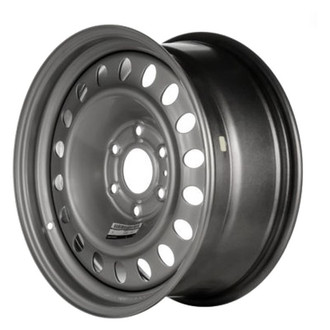 Factory Steel® - 18-Slot Black 18x8 Steel Factory Wheel