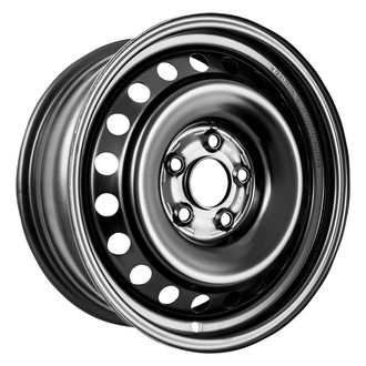 Factory Steel® - 20-Hole Black 16x6.5 Steel Factory Wheel